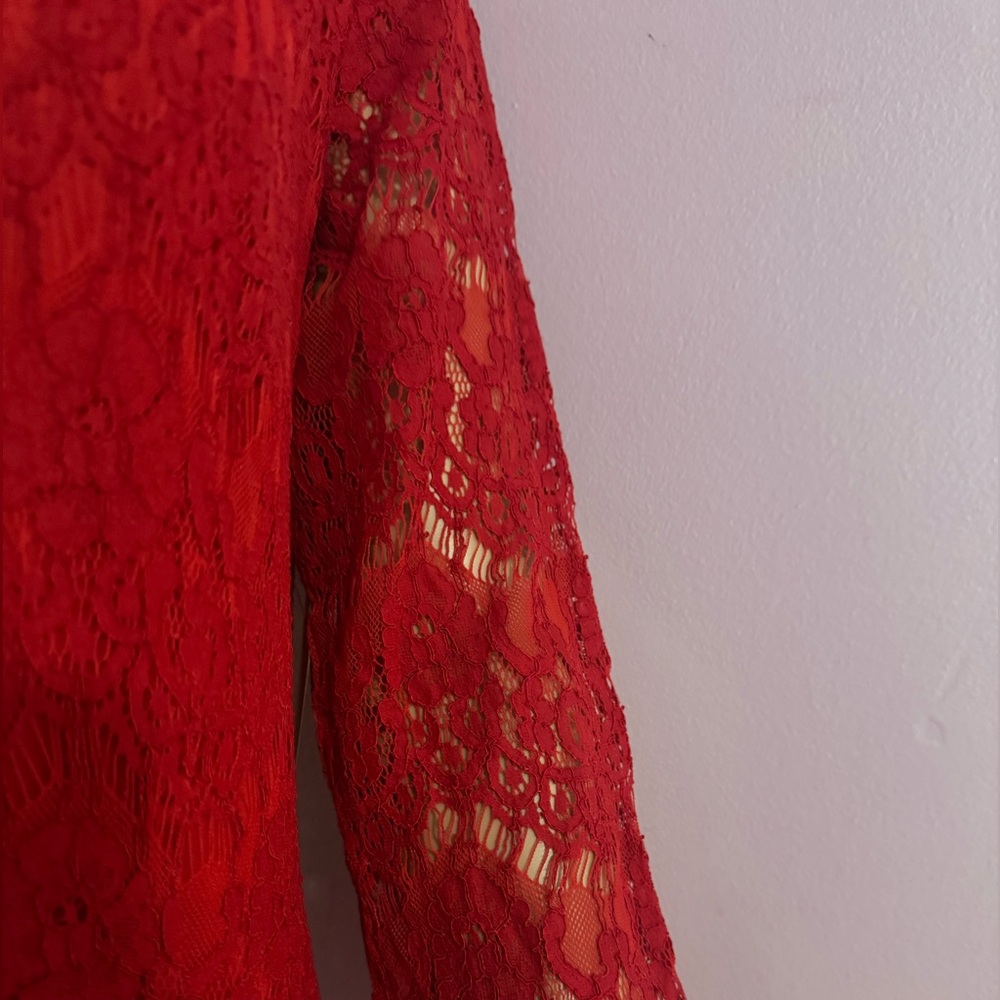 Red Lace Ferrari Dress - Picture 8 of 9